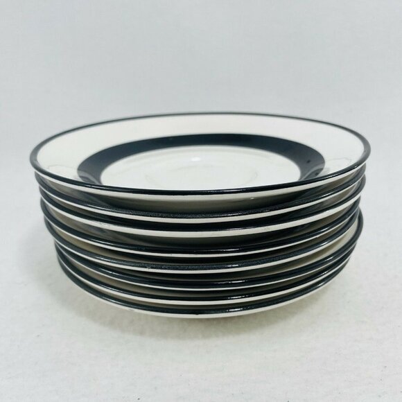 Ireland Shannon Aran Stone Dunraven Plate Dish 6” Bread Butter Set Serving Black - Picture 3 of 9